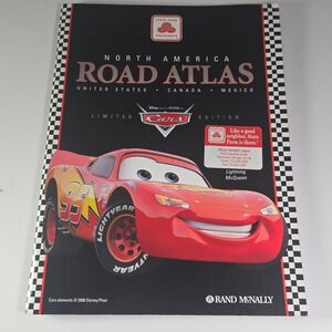 North America Road Atlas Limited Edition State Farm McQueen Rand McNally